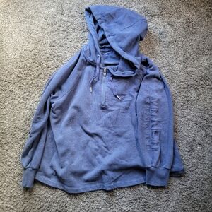 Calvin Klein Performance Blue Long Sleeve Zip Up Hoodie